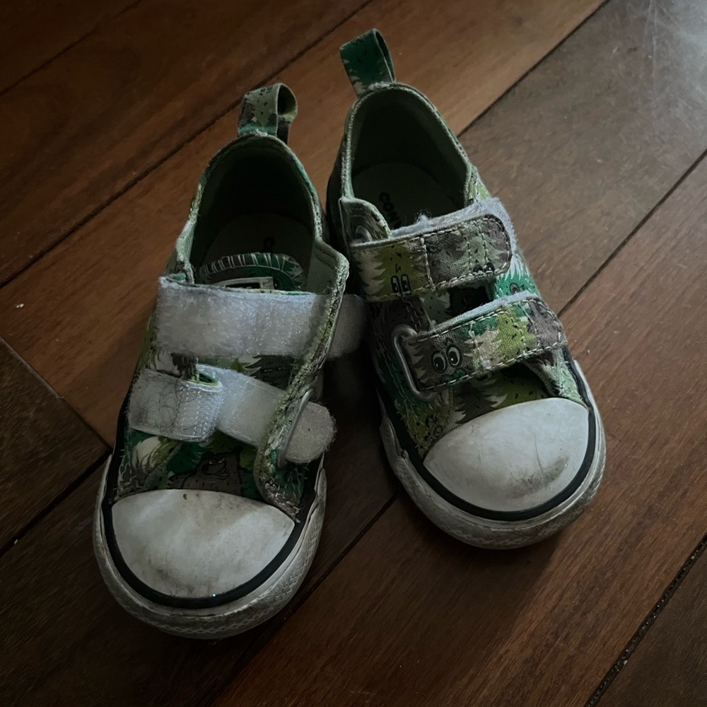 Toddler Converse Green Camouflage Sneakers